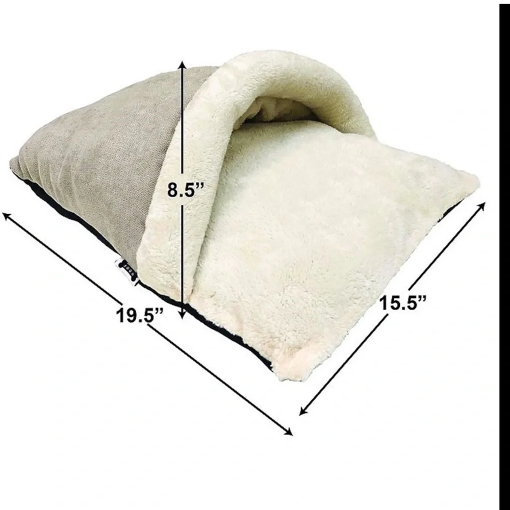 Woof Chenille Pet Sack Cozy tunnel bed for small dogs or cats new with tags
